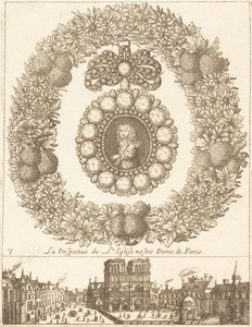 La perspective de l'englise Nostre Dame de Paris
