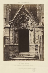La Porte Rouge. Façade septentrionale de l'église de Notre-Dame. XVI siècle