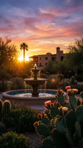 La Posada Garden Twilight