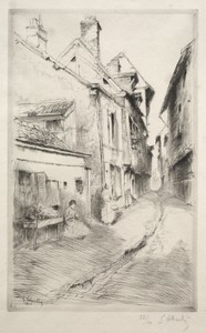 La rue de l'Ecole à Troyes