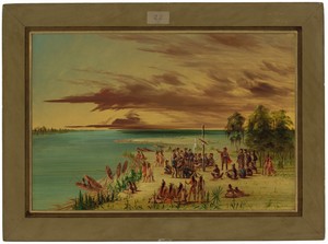 La Salle Claiming Louisiana for France.  April 9, 1682
