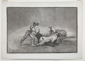 La Tauramaquia:  A Spanish Knight Kills the Bull after Having Lost His Horse