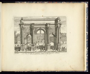 La Veuë de l’Arc de Septimius Severe et du Capitole a Rome