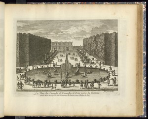 La Veue des Cascades de Versailles et d’une partie du Château