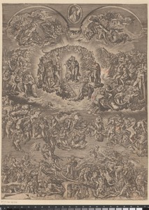 Laatste Oordeel met portret van Michelangelo