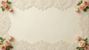 Lace Border Roses