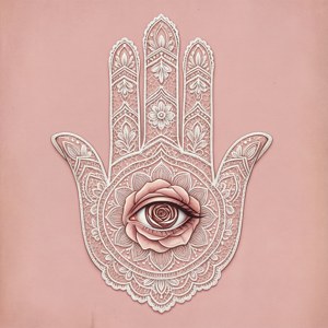 Lace Floral Hamsa