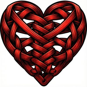 Lace Heart Vector