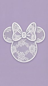 Lace Lavender Bow