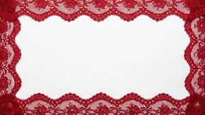 Lace Red Border
