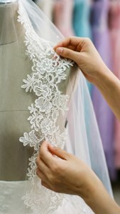 Lace Veil Arrangement