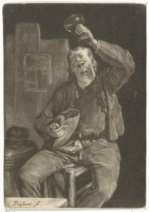 Lachende drinker
