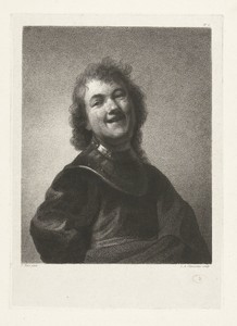 Lachende man