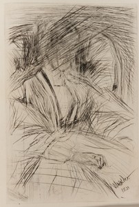 Lady in an armchair