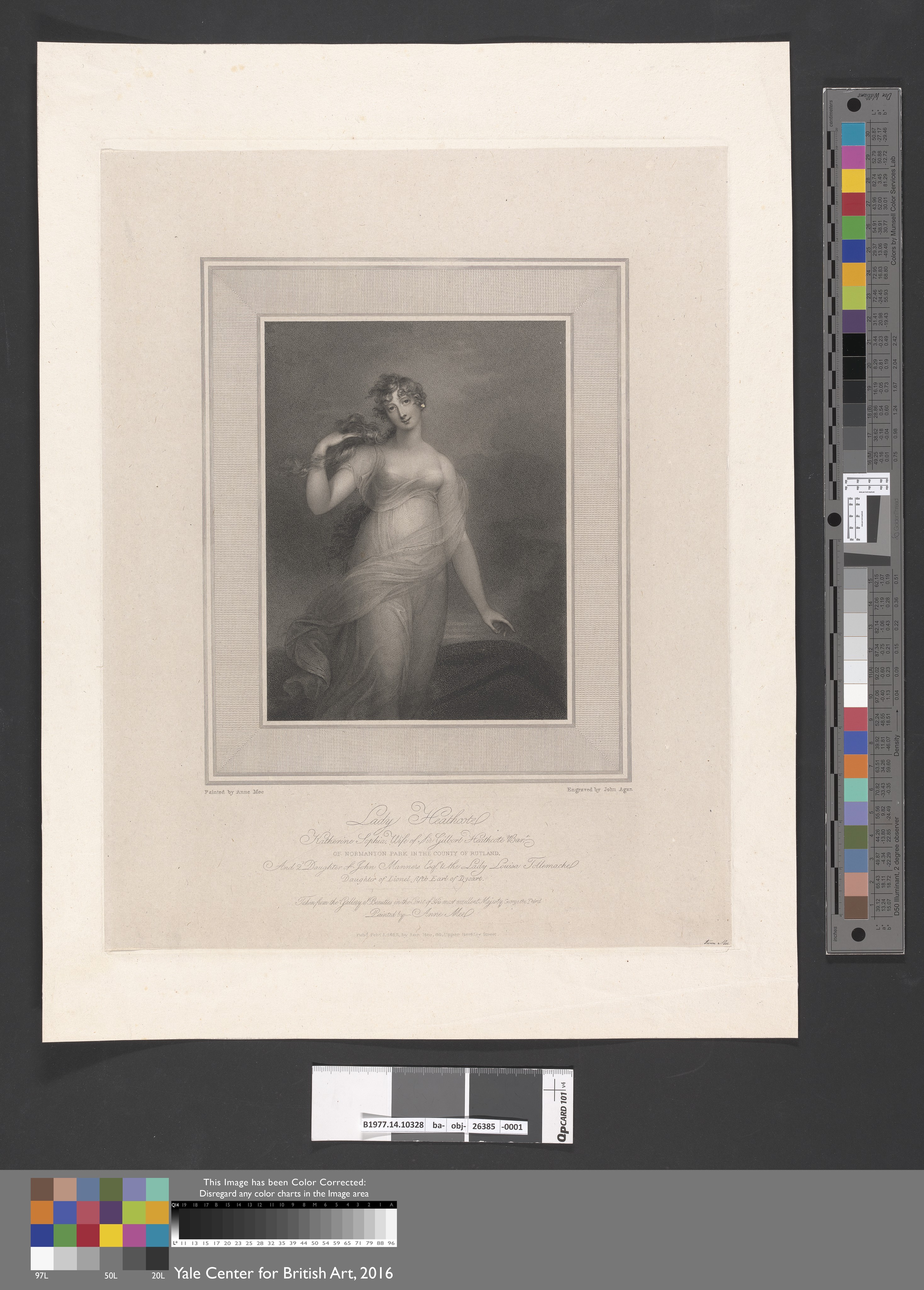 Lady Katherine Sophia (née Manners) Heathcote by John Samuel Agar