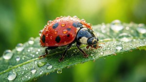 Ladybug Dew Drop
