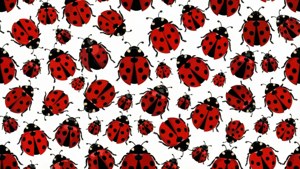 Ladybug Pattern Vector