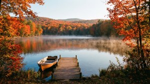 Lake and Autumn Foliage