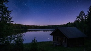 Lake Cabin Night Depth