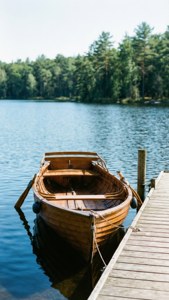 Lake Dock Rowboat
