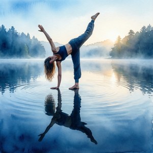 Lake Half Moon Pose