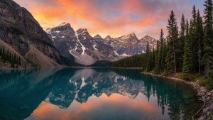 Lake Louise Sunrise Splendor