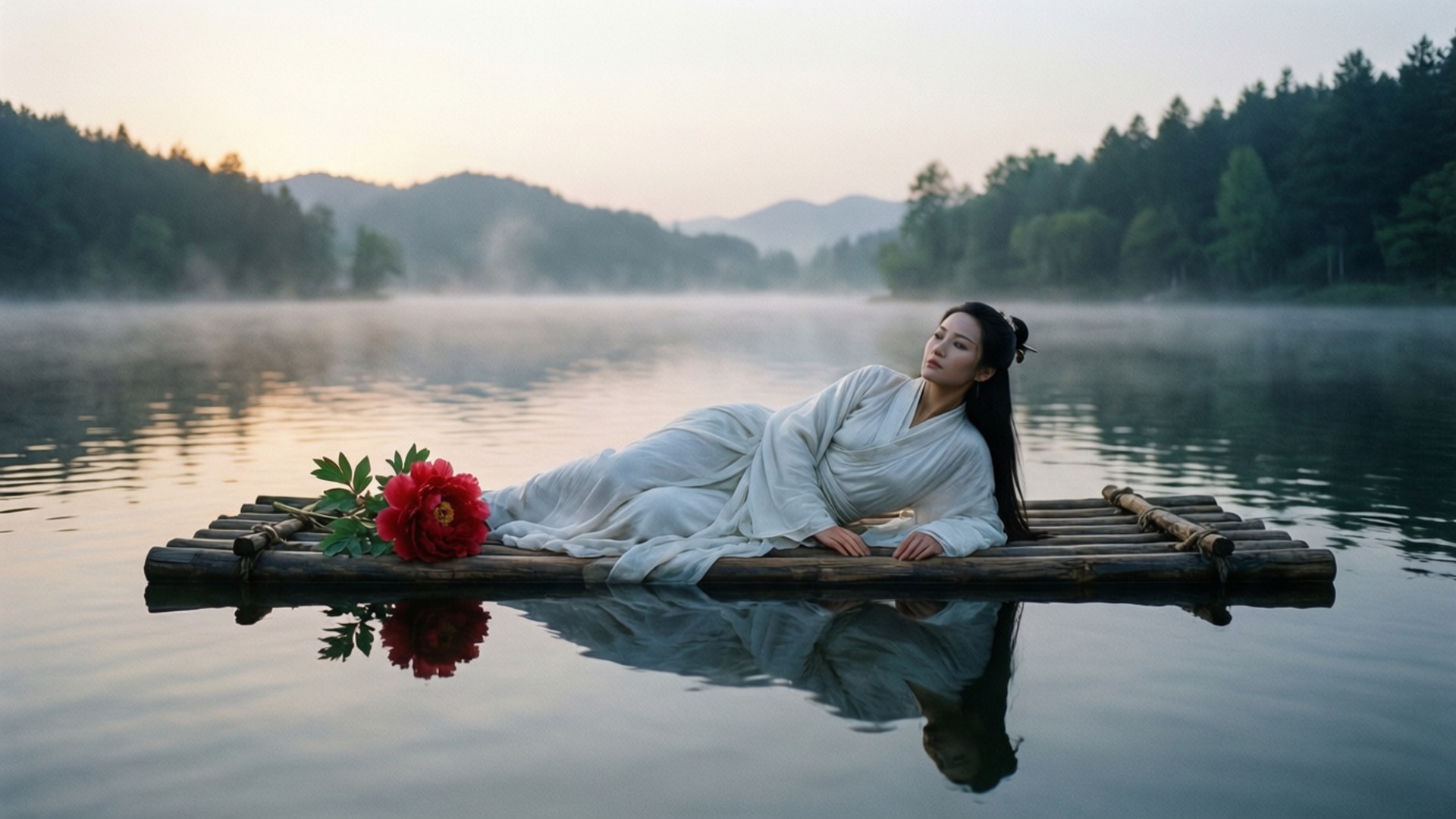 Lake of the White Silk by Wallpapers.art Studio