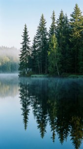 Lake Reflection Vertical