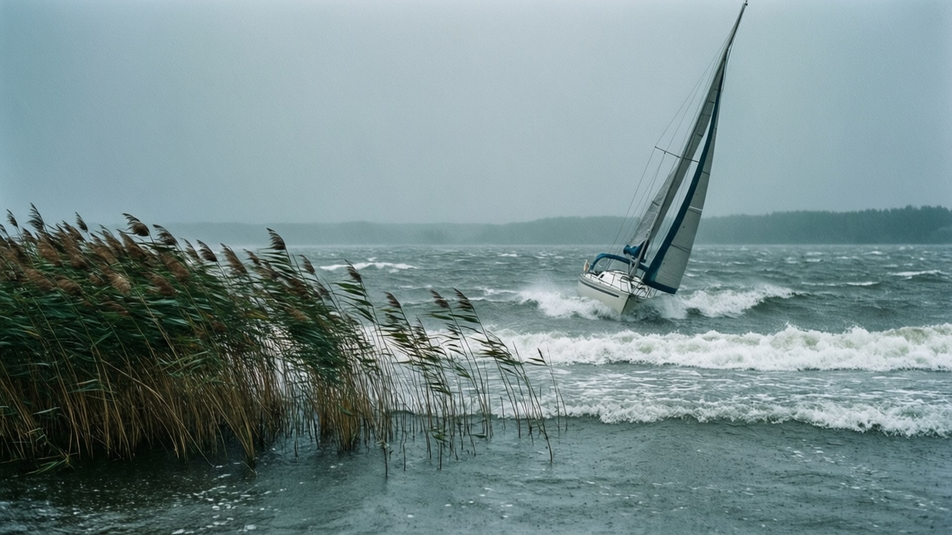 Lake Squall by Wallpapers.art Studio