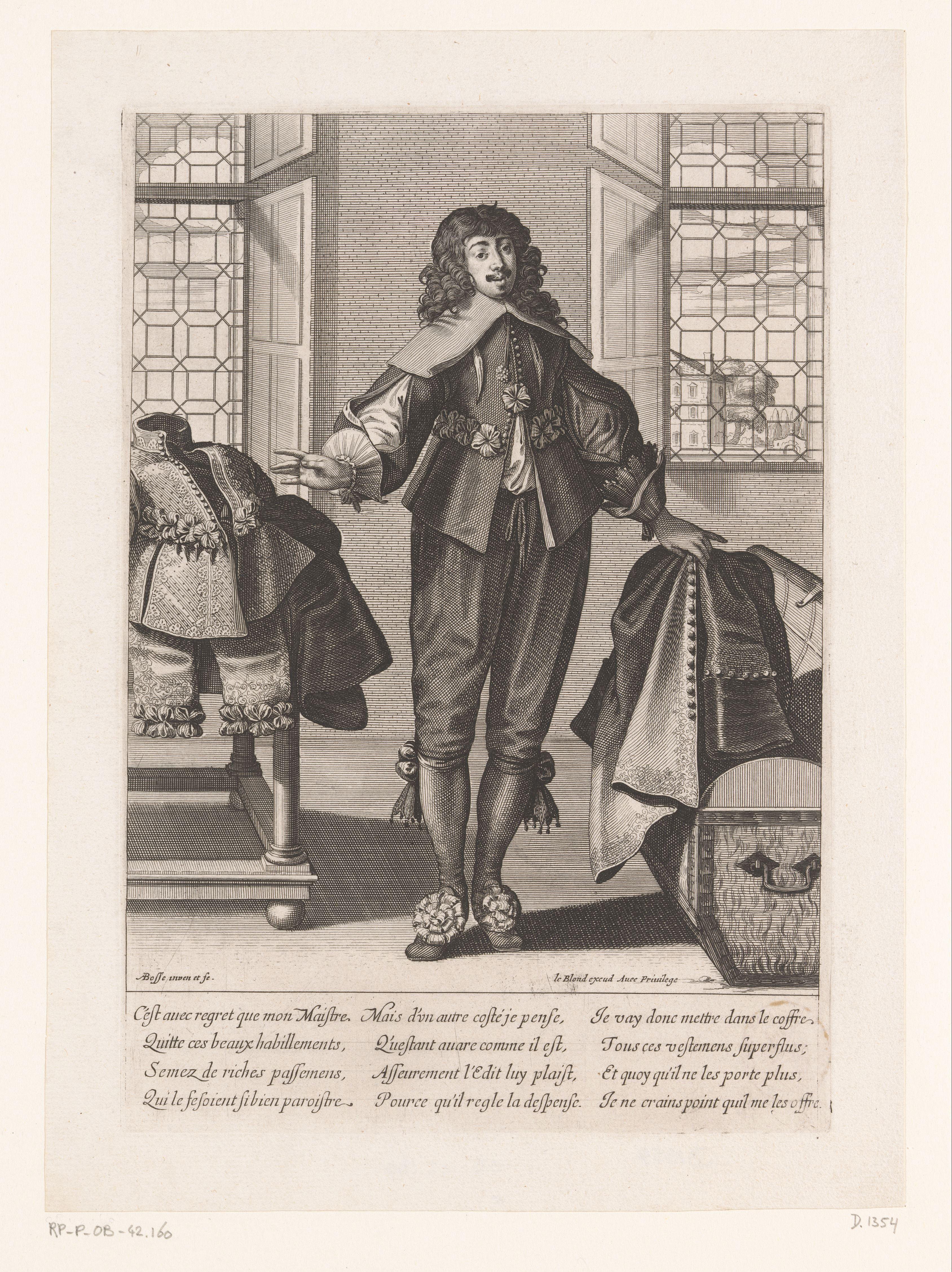 Lakei die het edict van 1633 navolgt by Abraham Bosse