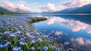 Lakeside Carpet of Blue