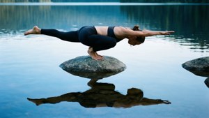 Lakeside Crow Pose