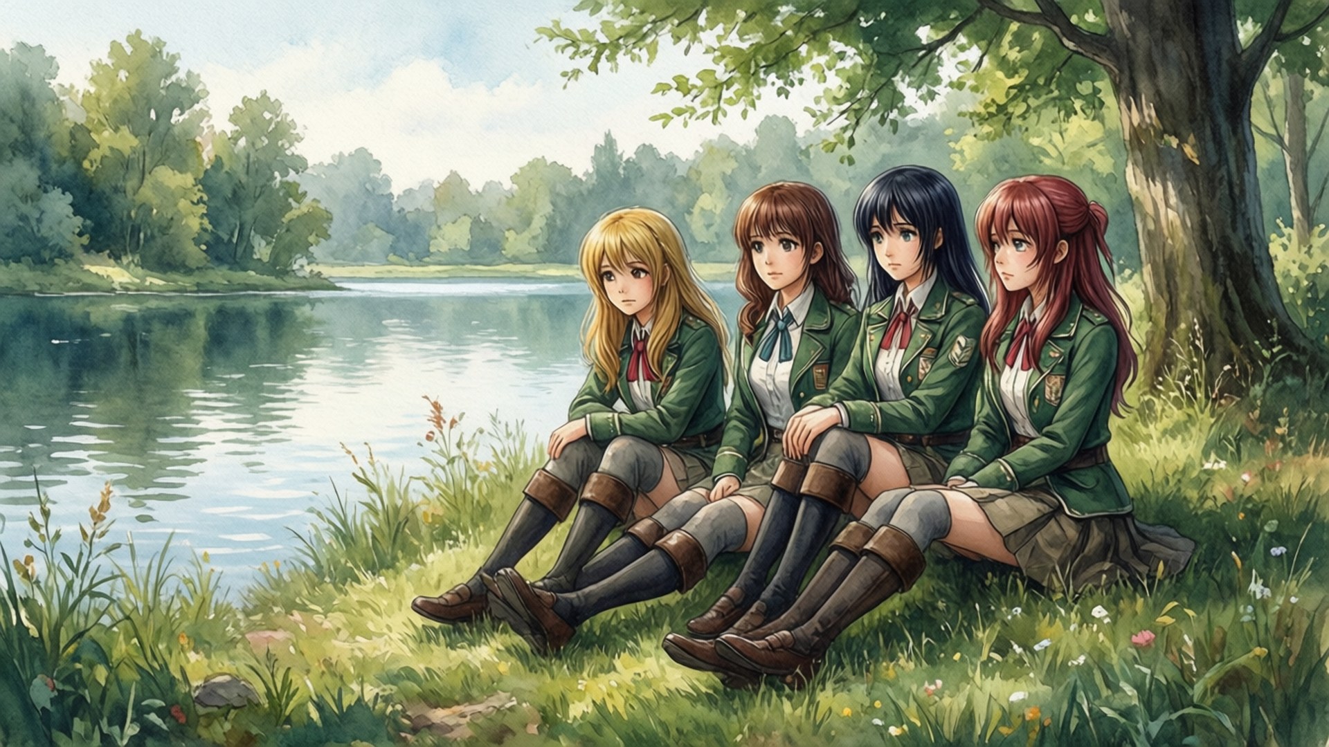 Lakeside Reverie by Wallpapers.art Studio