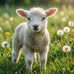 Lamb in Meadow