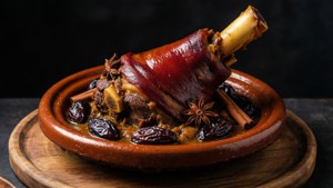 Lamb Shank Tajine with Prunes