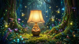 Lamp in Enchanted Forest