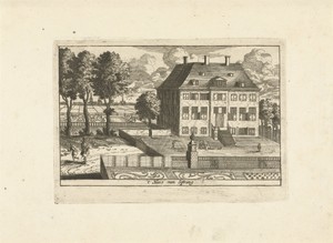 Landhuis met valkenier