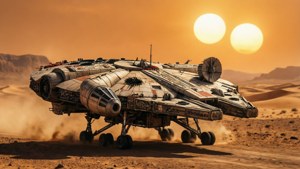 Landing on Tatooine