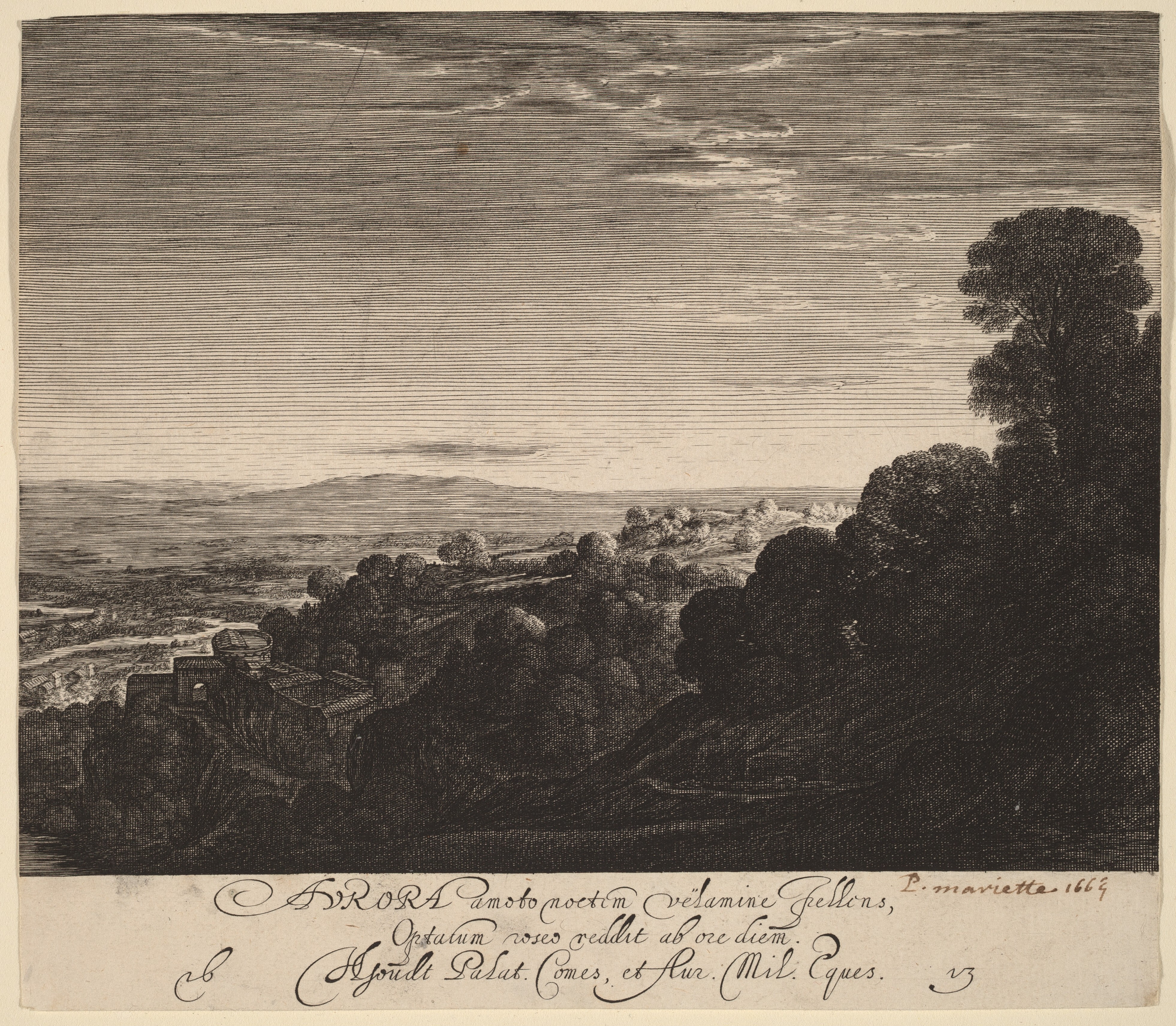 Landscape at Dawn: Aurora by Hendrick Goudt