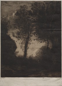 Landscape: Sunset, after Corot