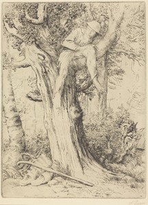 Landscape with a Boy in a Tree (Paysage avec un garcon gimpe sur un arbre dite "Le denicher d'oiseaux)