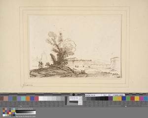 Landscape with a Bridge Connecting Two Parts of a Fortress