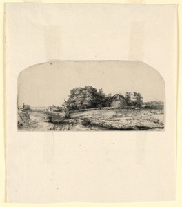 Landscape with a Hay Barn and a Flock of Sheep