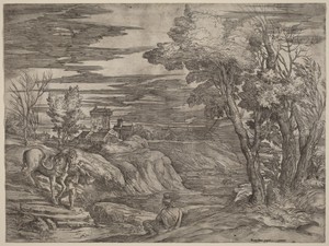 Landscape with a Man Leading a Horse