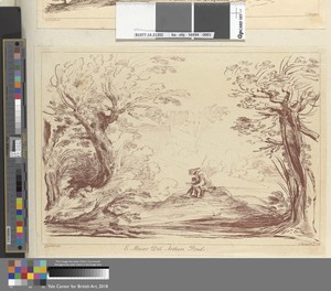 Landscape with a Man Seated on a Hummock Holding a Little Boy