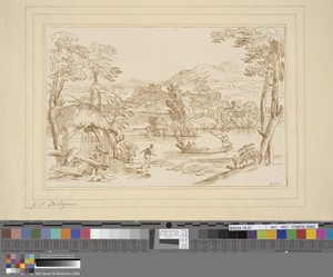 Landscape with a River in the Middle Distance