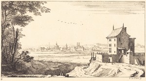 Landscape with City in Distance