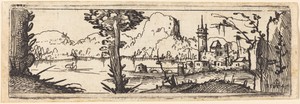 Landscape with Lake and Town
