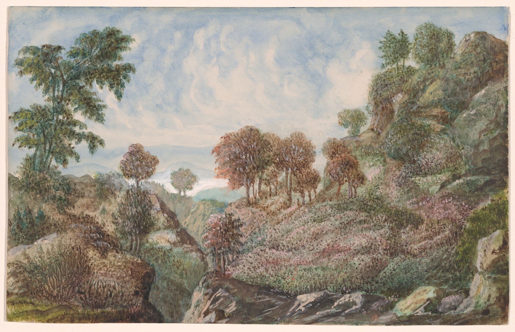 Landscape with River Gorge by George Sand
