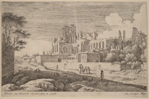 Landscape with Ruins and a Woman with a Parasol